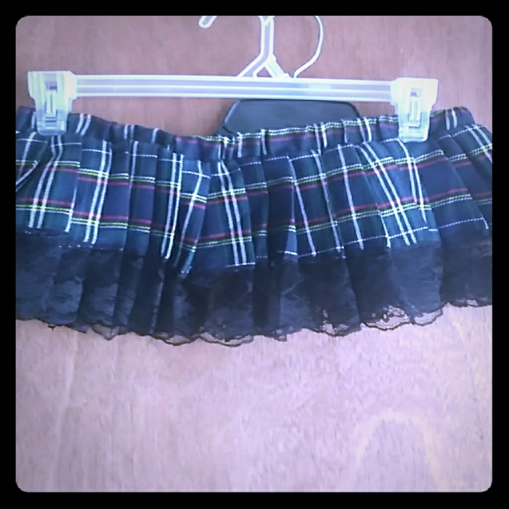 Plaid sexy skirt